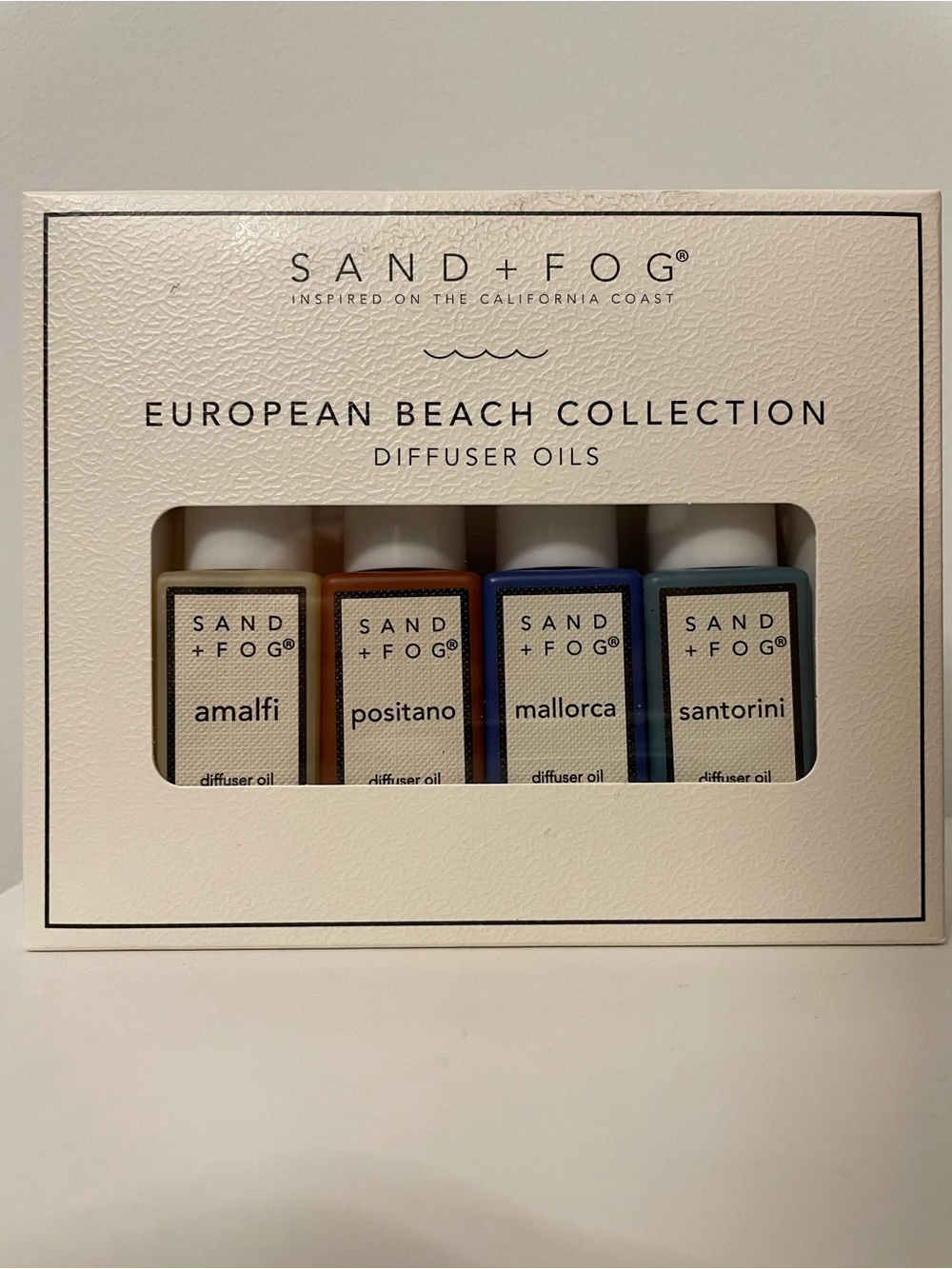 SAND + FOG European Beach Collection Diffuser Oils - Four x 0.33 FL OZ (10 ML)